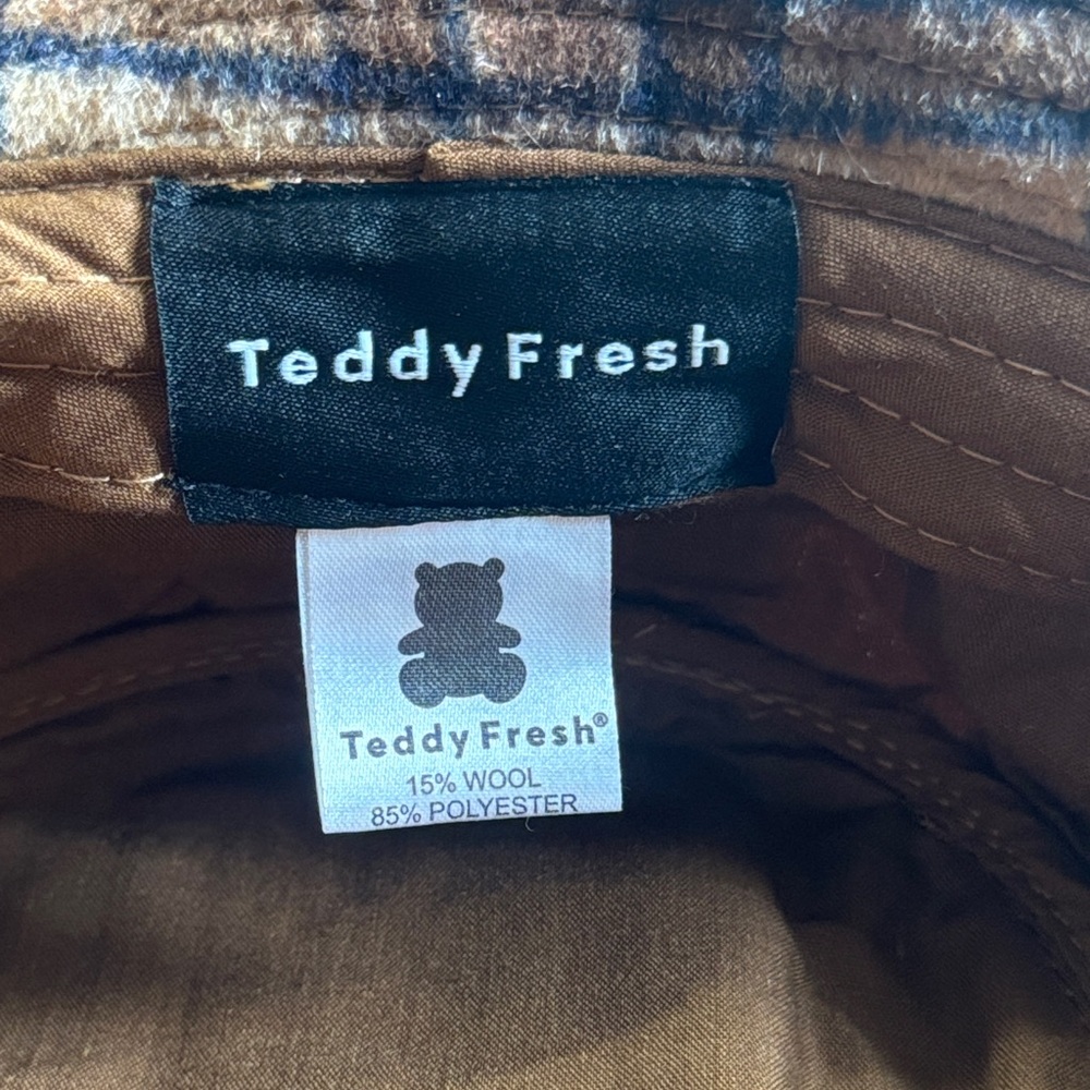 Teddy Fresh Brown Plaid Hat - Picture 3 of 4